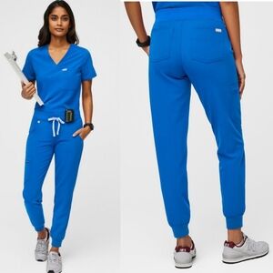 Figs Zamora scrub joggers, royal blue